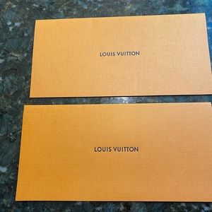New Authentic LV Louis Vuitton receipt holders/receipt folders set of 2